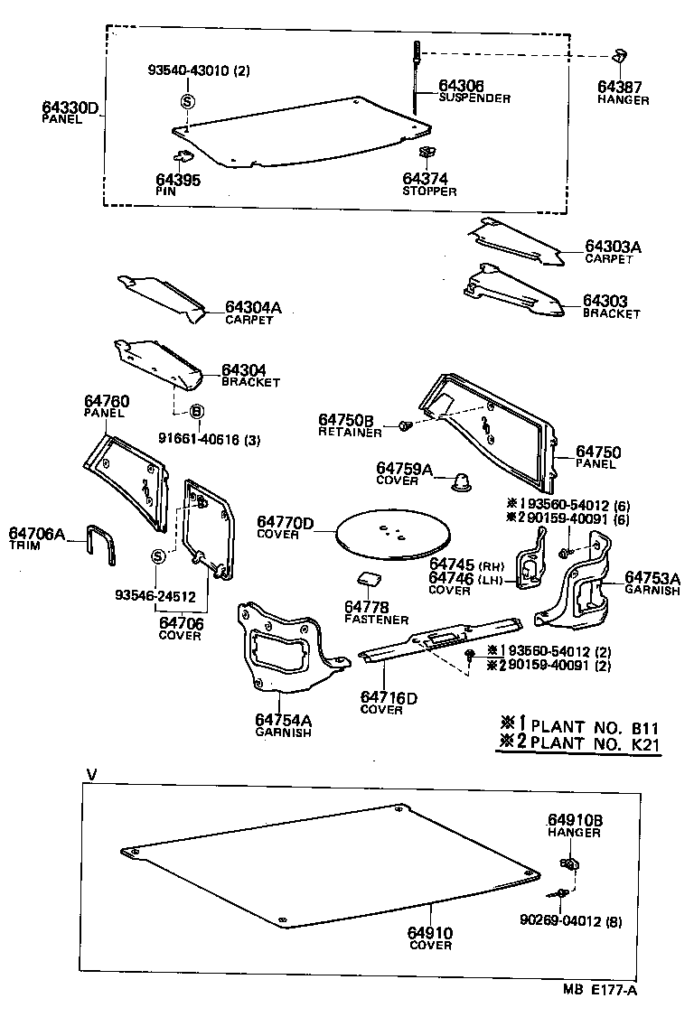 64770-16020 COVER ASSY, SPARE WHEEL product image