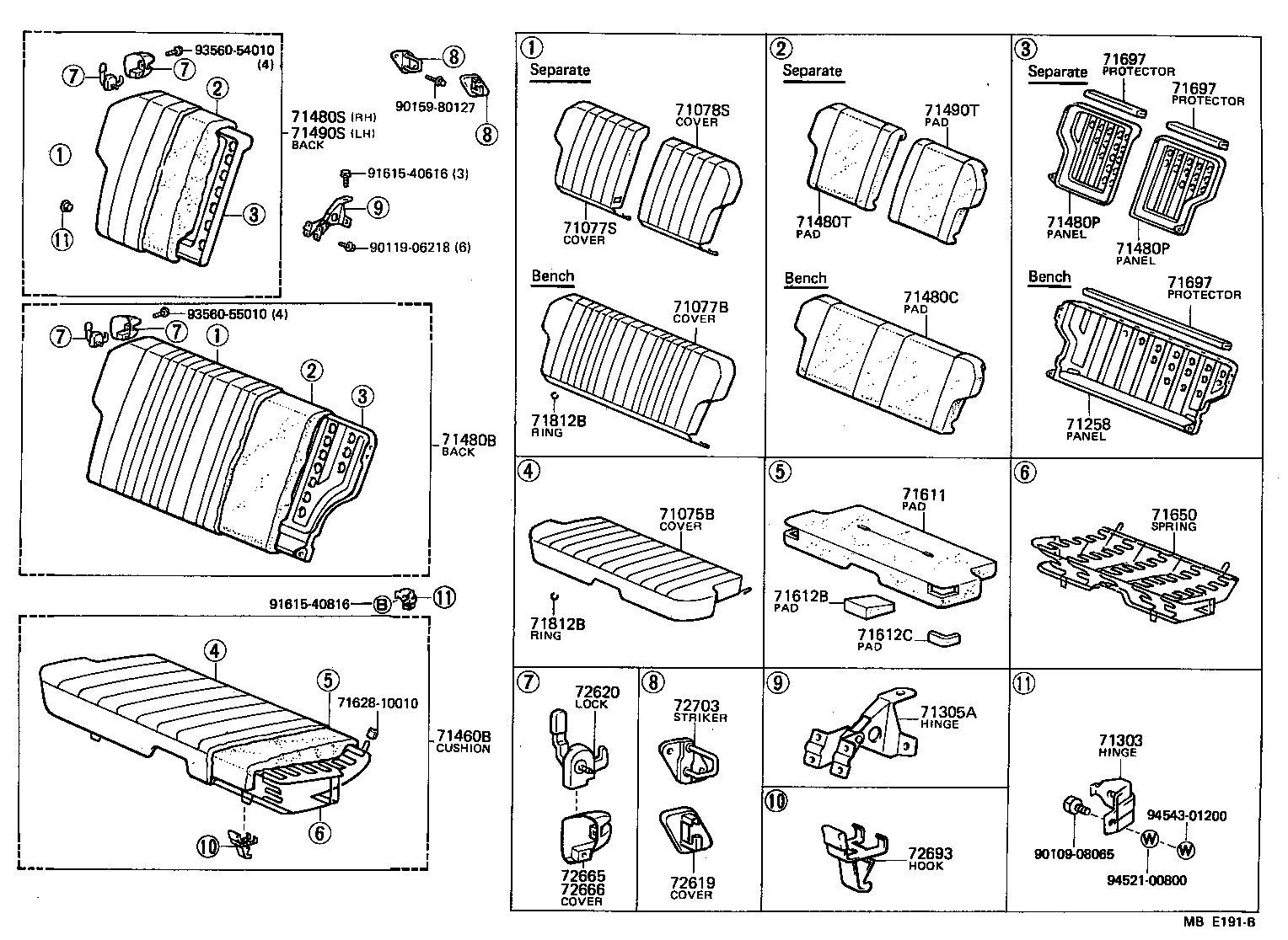 71202-10032 PANEL SUB-ASSY, REAR SEAT BACK product image