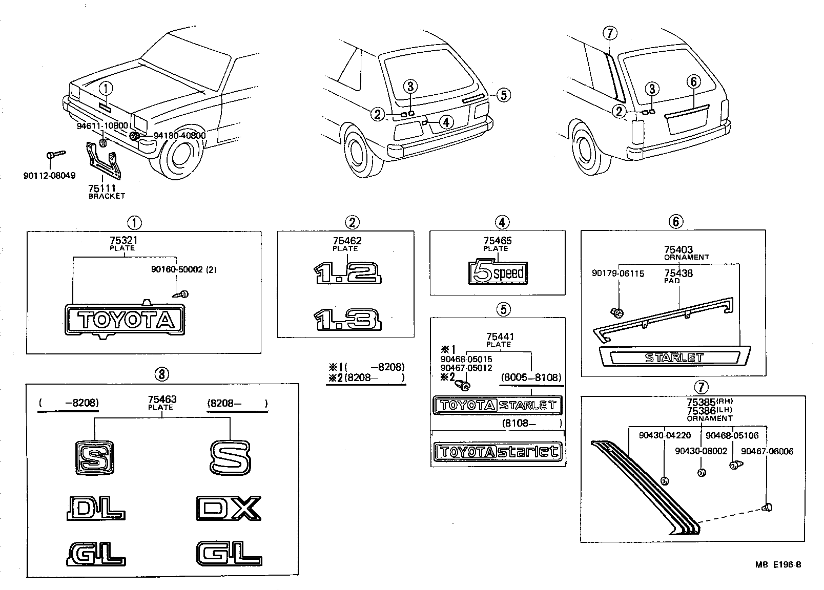 75111-10030 BRACKET, FRONT LICENSE PLATE product image