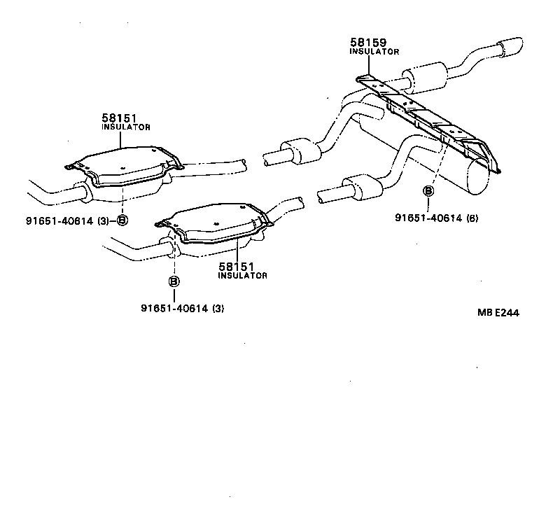 58041-91401 INSULATOR, FRONT FLOOR HEAT, NO.1 product image