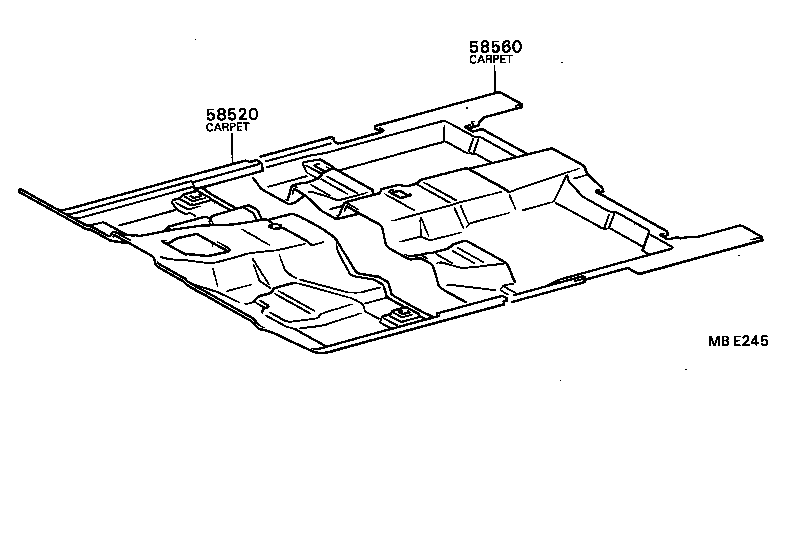 58514-91409-04 CARPET ASSY, FLOOR, REAR product image
