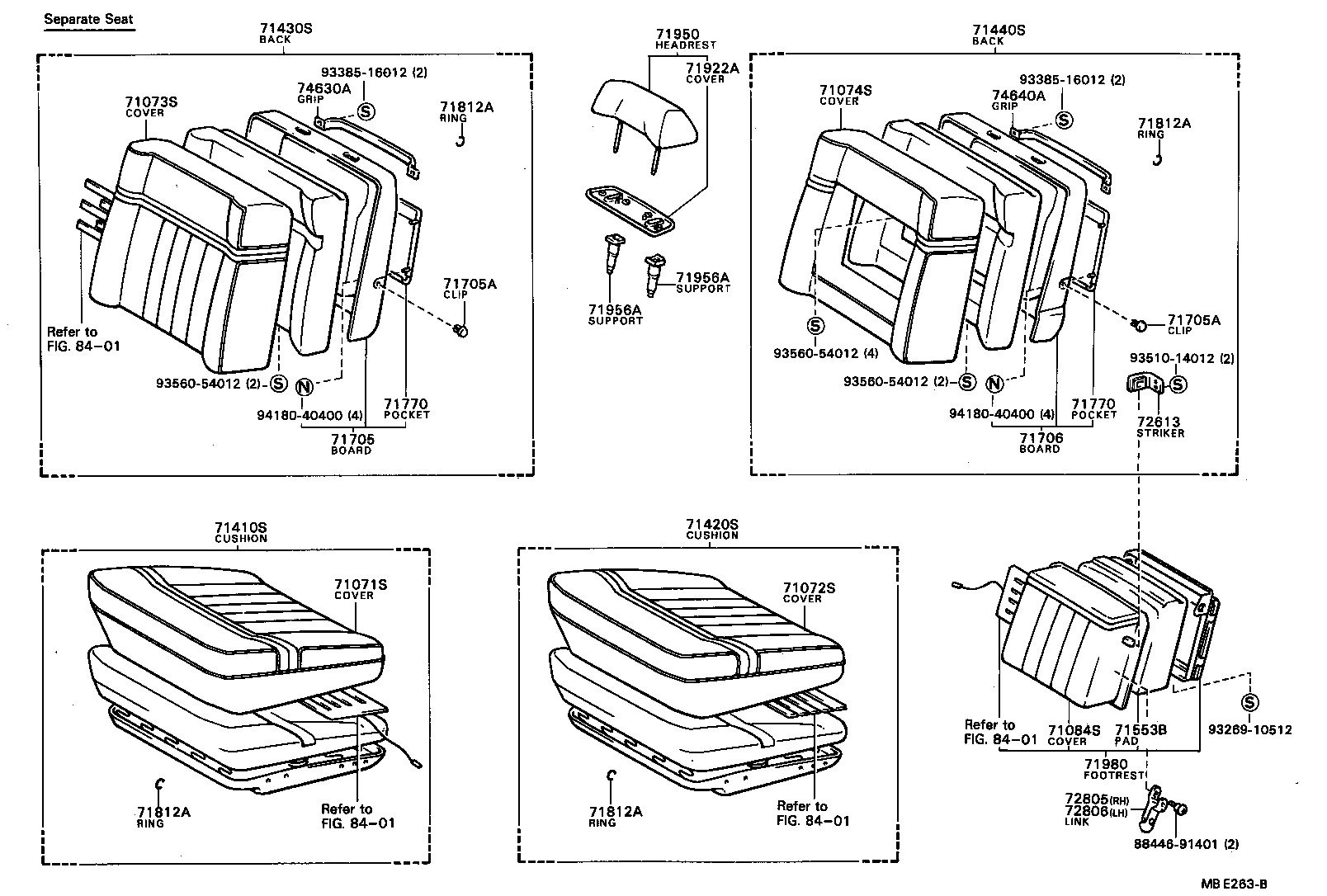 71072-91447-06 COVER, FRONT SEAT CUSHION(FOR SEMI-SEPARATE TYPE) product image