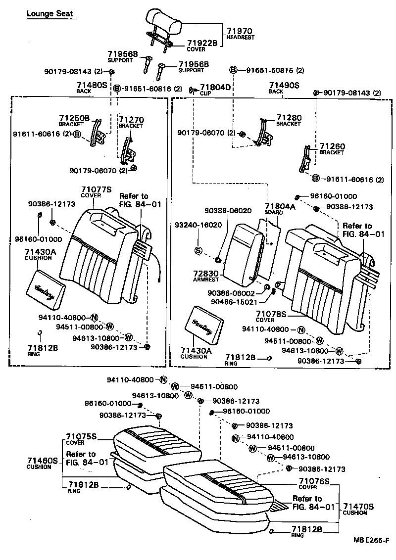 71260-91401 BRACKET ASSY, SEAT, OUTER LH product image