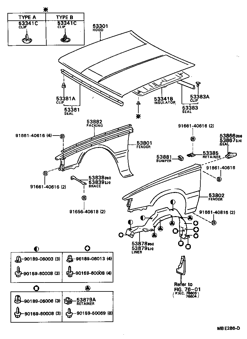 53802-32030 FENDER SUB-ASSY, FRONT LH product image