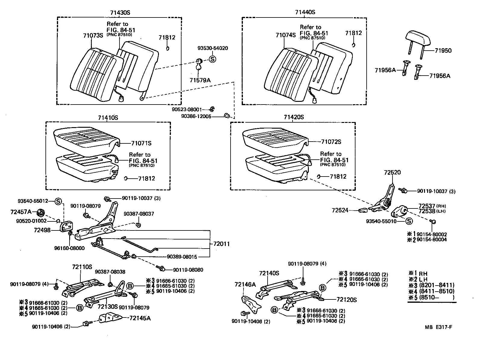 71071-90A12 COVER, FRONT SEAT CUSHION, RH(FOR SEPARATE TYPE) product image