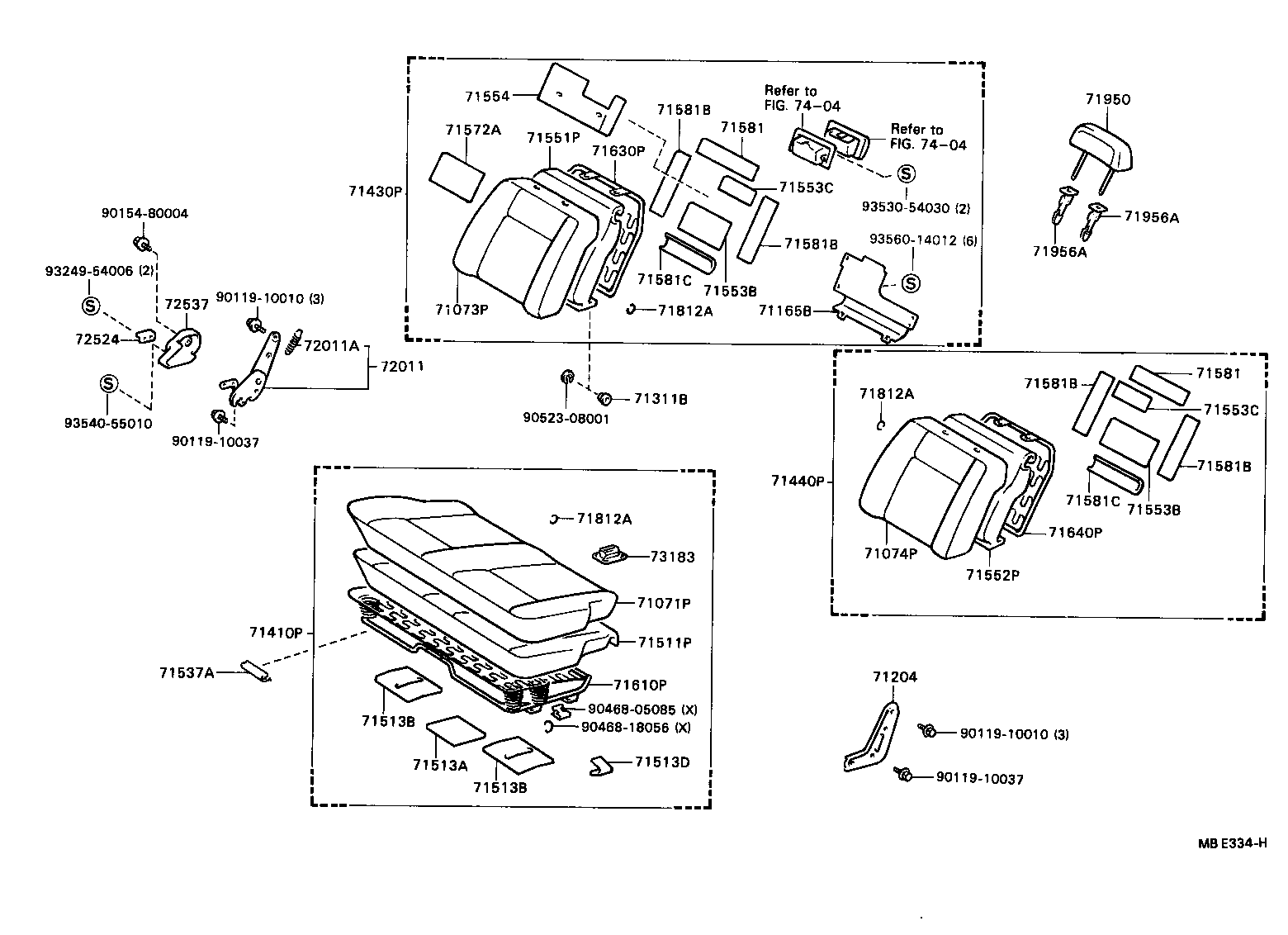 71630-91D02 SPRING ASSY, FRONT SEAT BACK, RH(FOR SEPARATE TYPE) product image