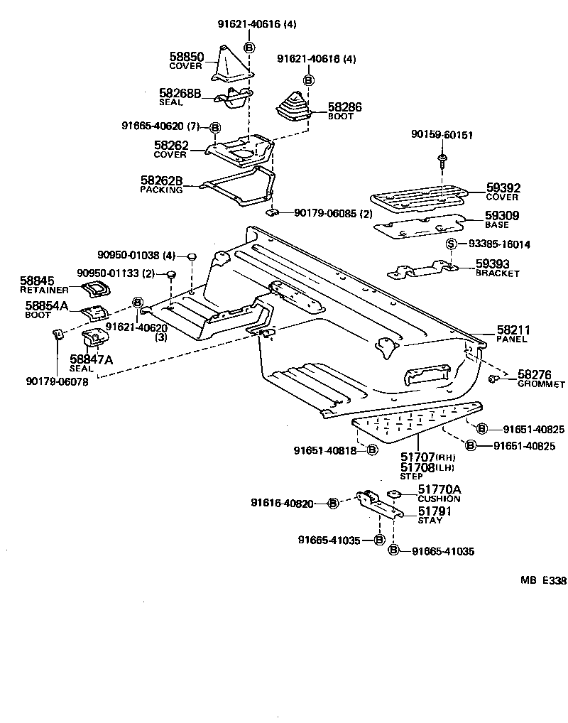 51707-90801 STEP SUB-ASSY, RH product image
