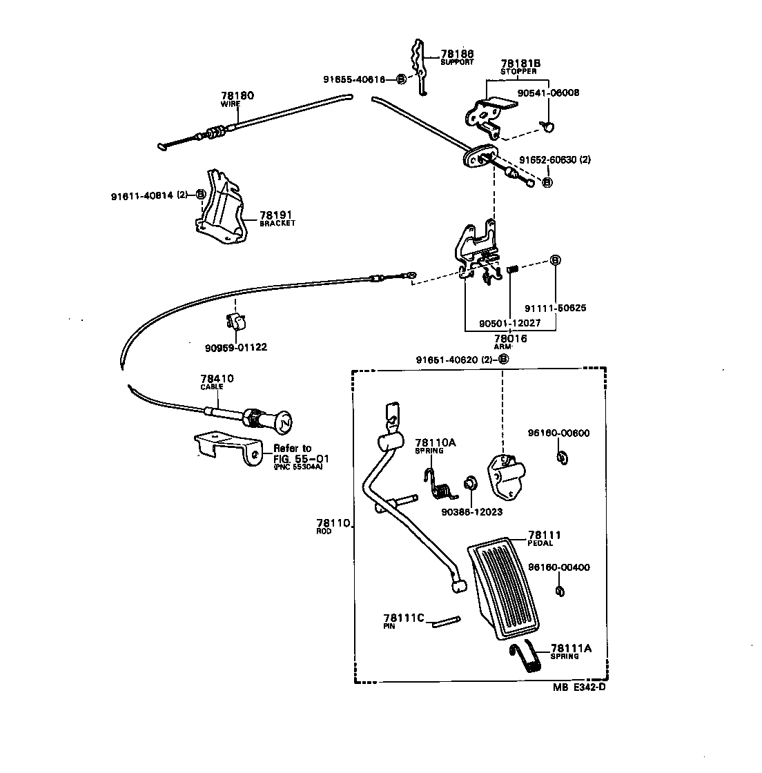 78310-20140 CABLE ASSY, CHOKE product image