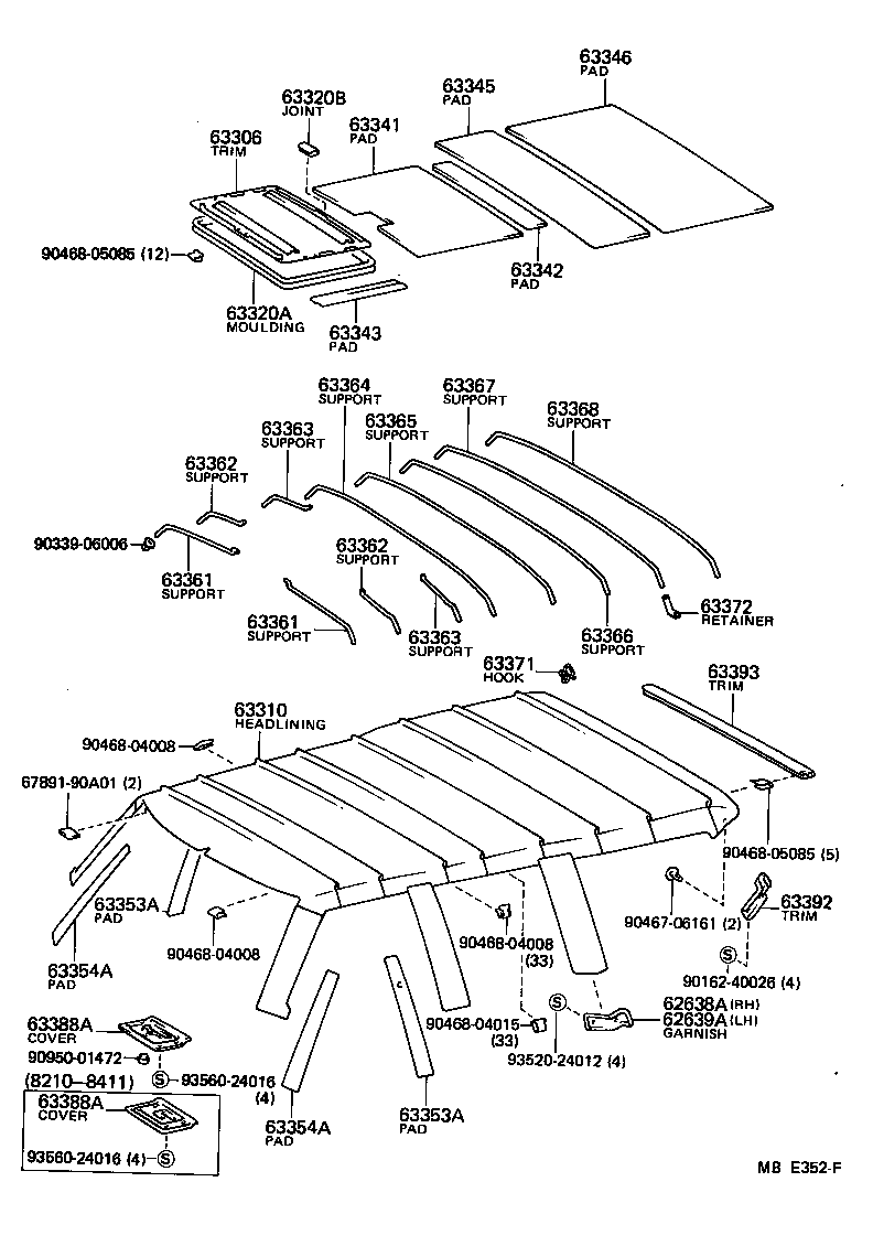 63306-90A01-08 TRIM SUB-ASSY, SUNSHADE product image