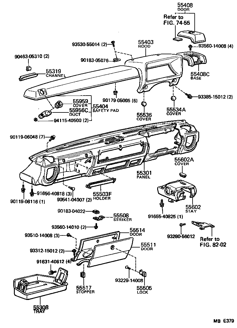 55411-95A28 PANEL SUB-ASSY, INSTRUMENT CLUSTER FINISH product image