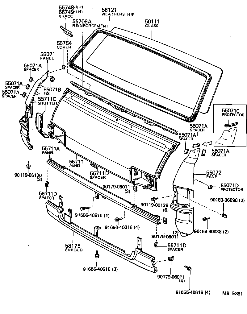 55071-95A00 PANEL, COWL TOP, OUTER product image