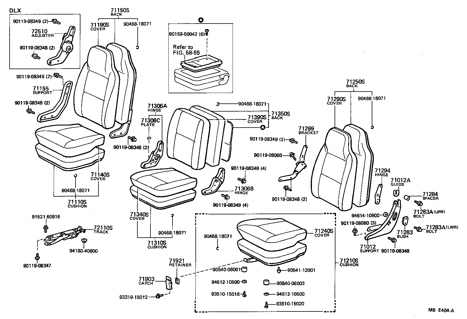 71110-95A50 CUSHION ASSY, FRONT SEAT, RH product image
