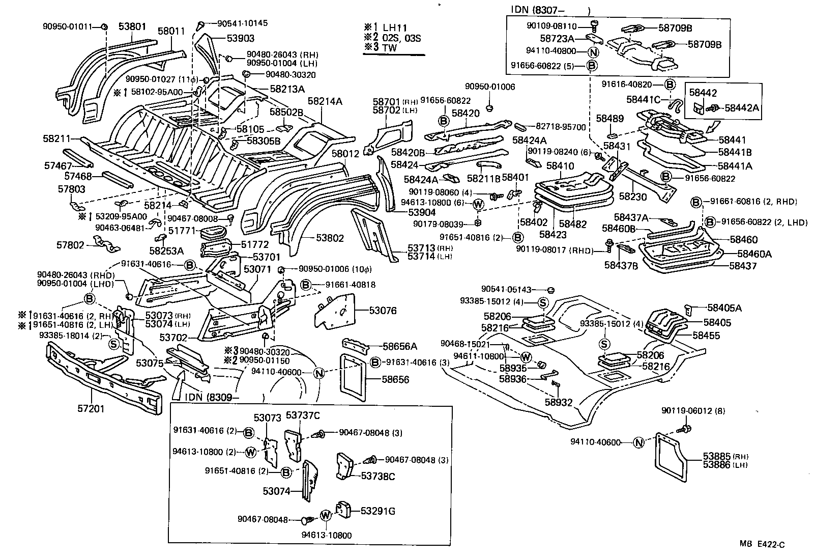 17719-95400 PAD, ENGINE COVER product image