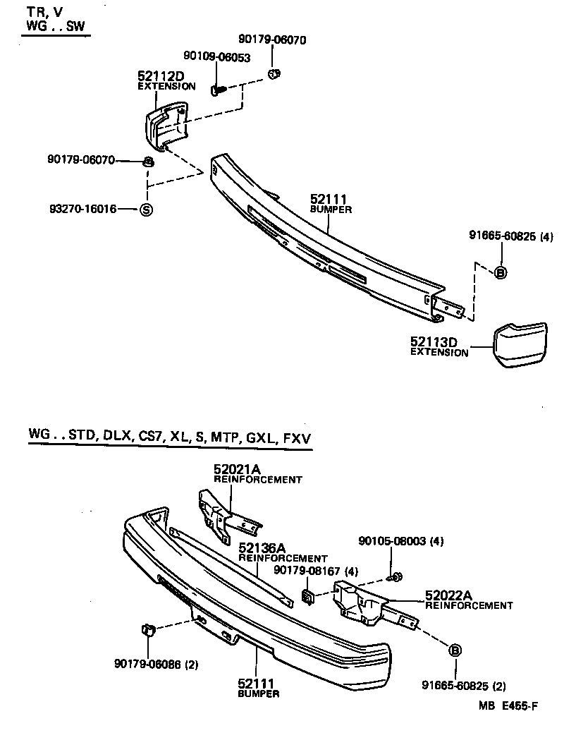 52041-95700 REINFORCEMENT SUB-ASSY, FRONT BUMPER, RH product image