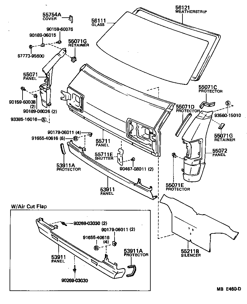 53802-95704 PANEL SUB-ASSY, FRONT SIDE, LH product image