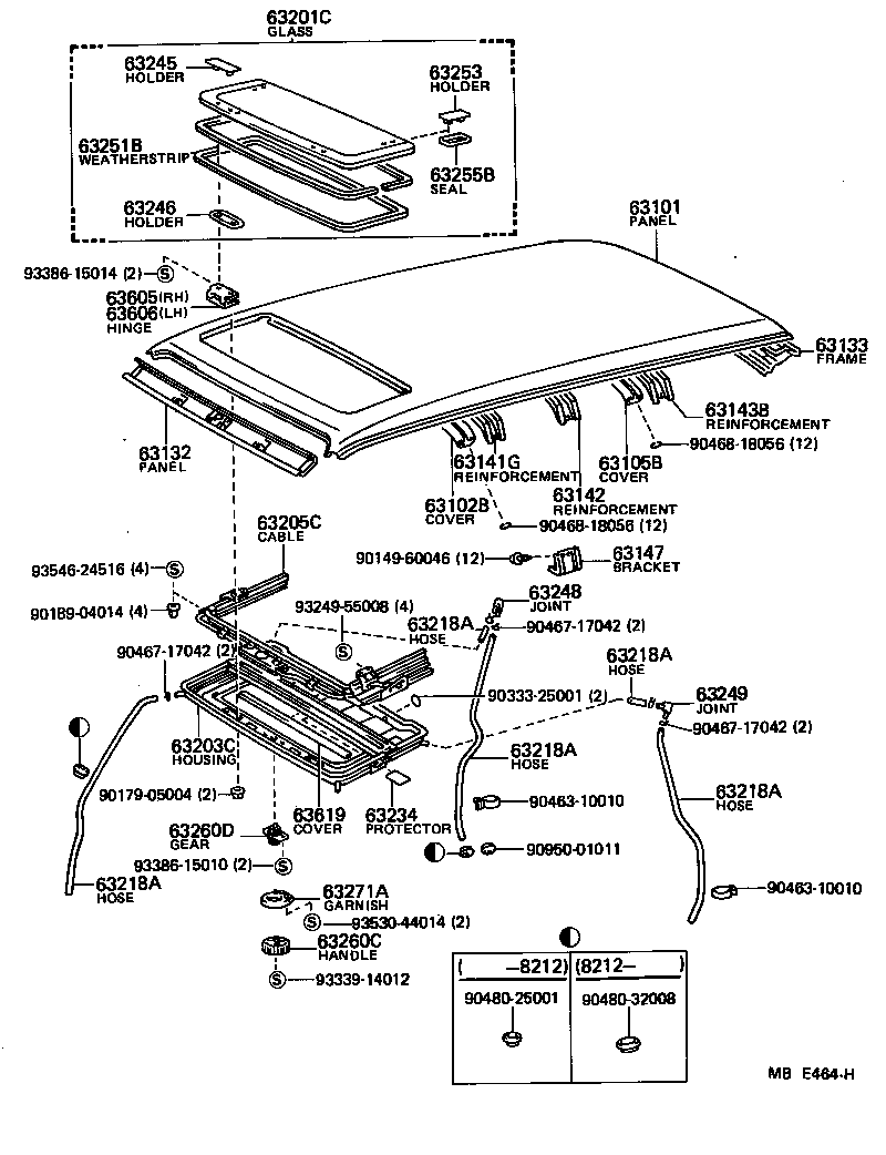 63104-95706 REINFORCEMENT, ROOF PANEL, NO.3 product image
