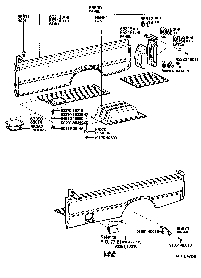 65313-95700 PANEL, FLOOR FRONT CORNER, RH product image