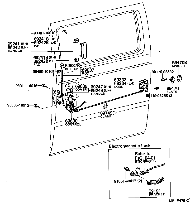 69640-95703 CONTROL ASSY, SLIDE DOOR LOCK REMOTE product image