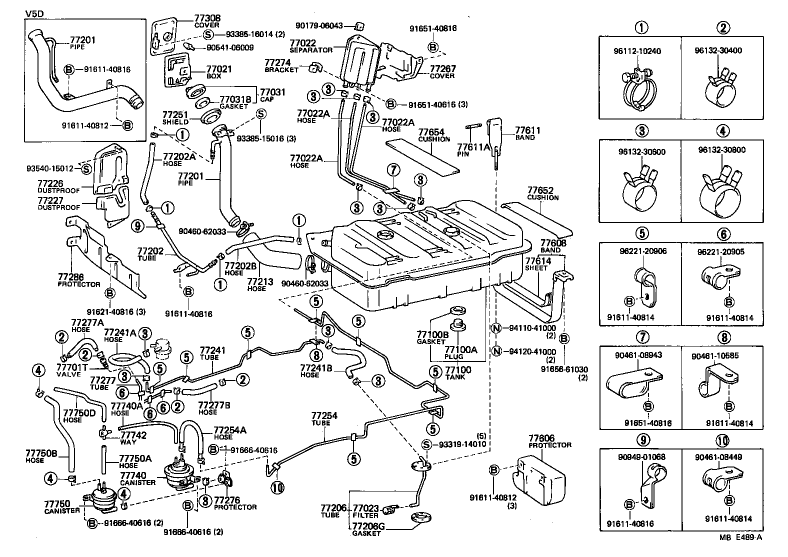 77259-27060 HOSE, FUEL, NO.1 (FOR BREATHER TUBE) product image