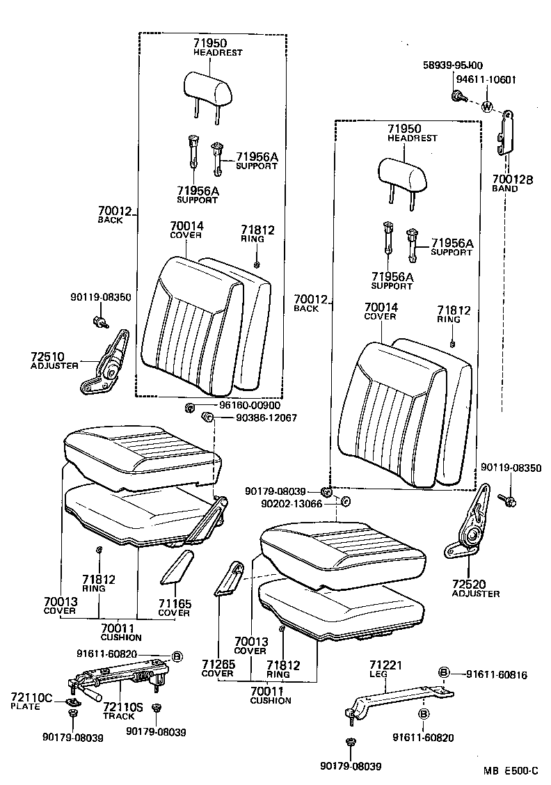 74716-95A01 SPRING, JACK HANDLE SUPPORT product image