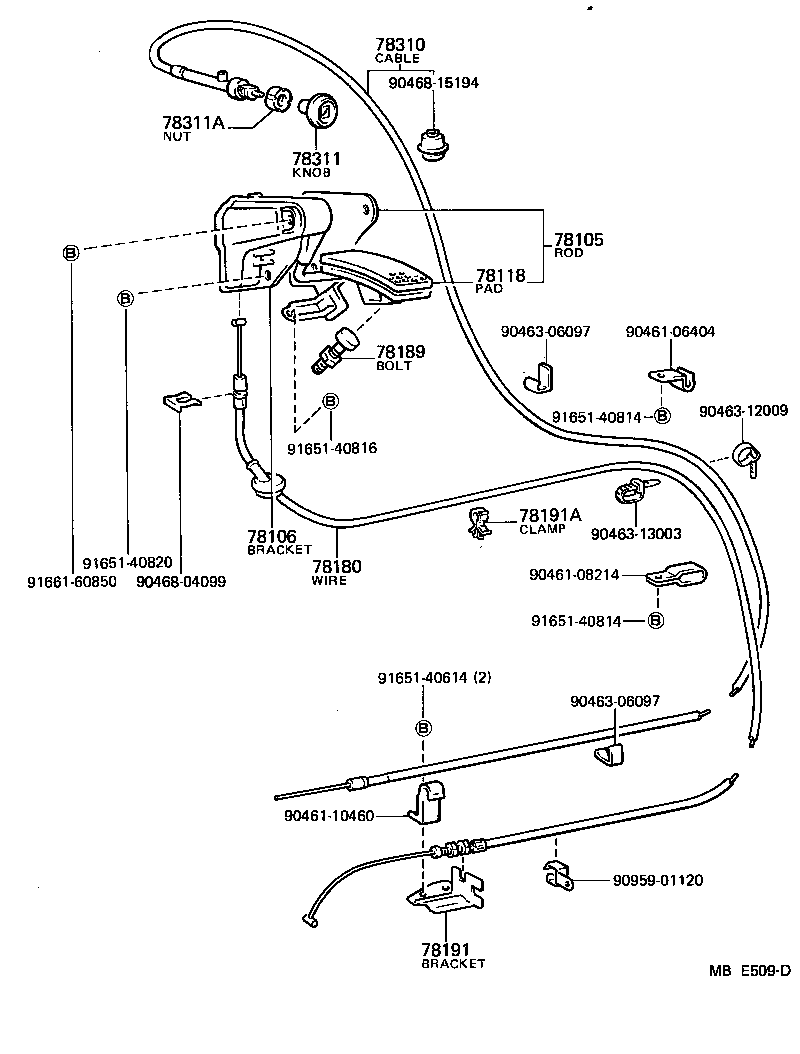 78183-95701 CLAMP (FOR ACCELERATOR WIRE SET) product image