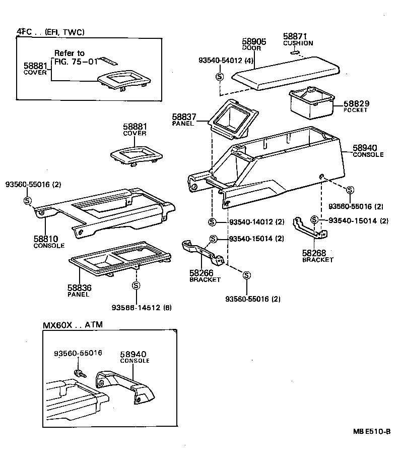 58841-22101 COVER, SHIFTING HOLE product image