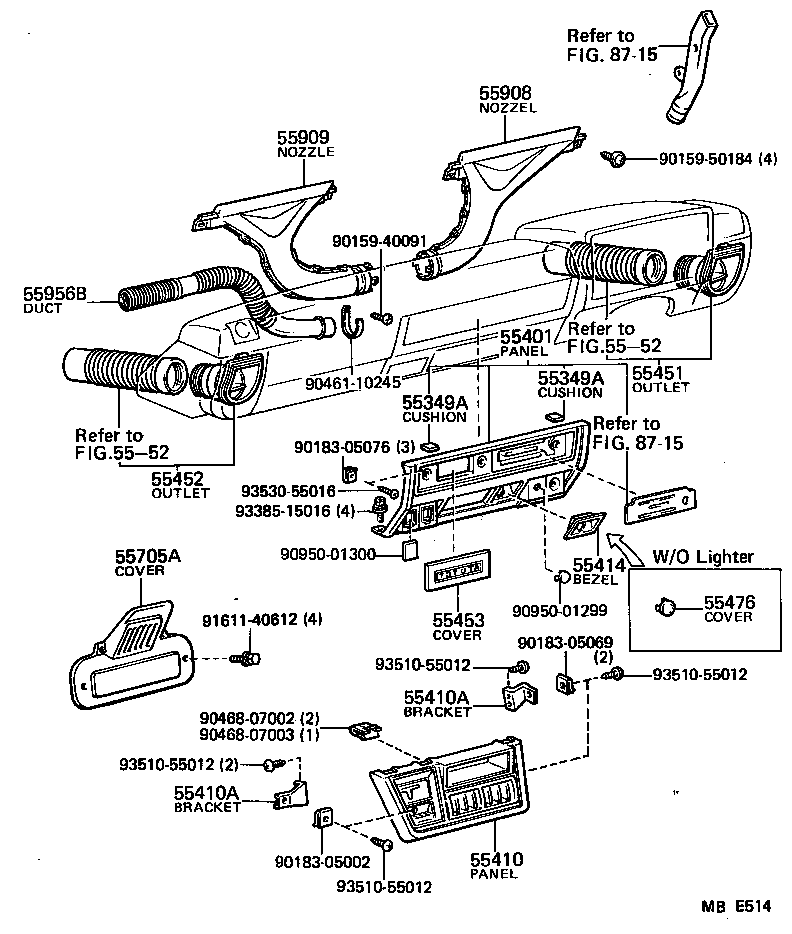 55403-95A08 HOOD SUB-ASSY, METER product image