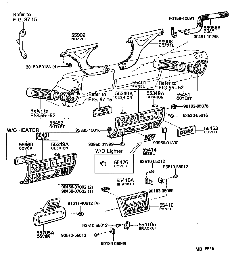 55403-95A08 HOOD SUB-ASSY, METER product image