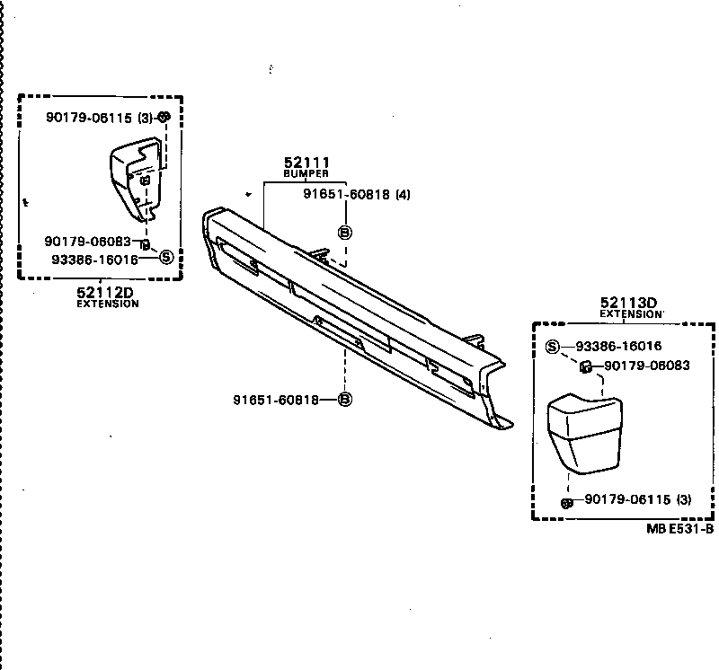 52021-28020 REINFORCEMENT SUB-ASSY, FRONT BUMPER product image