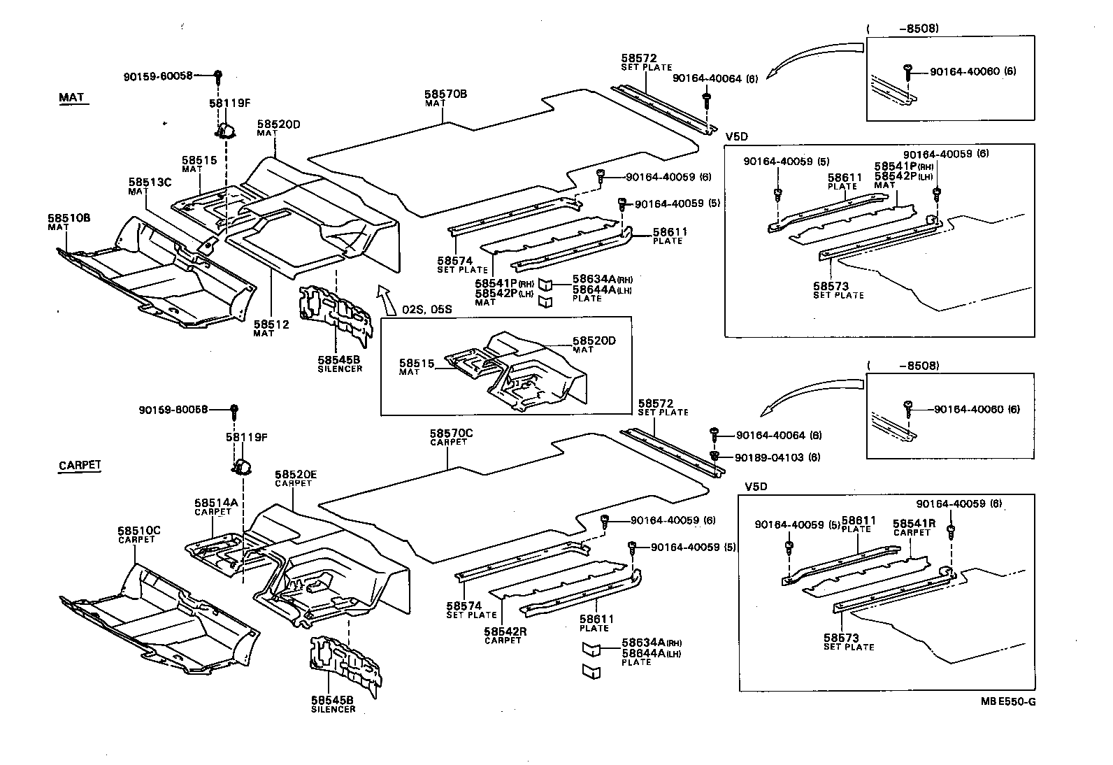 58415-87002 BOARD, REAR FLOOR, NO.1 product image