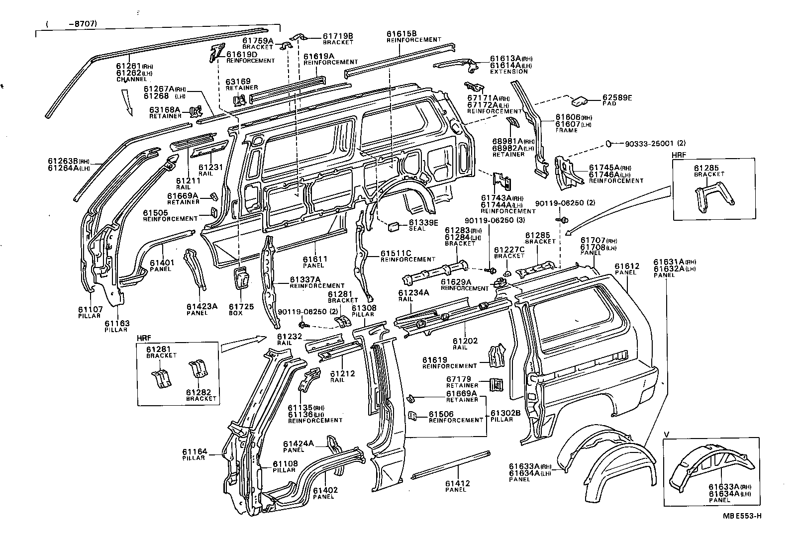 53829-87001 PROTECTOR, FRONT FENDER, LOWER product image
