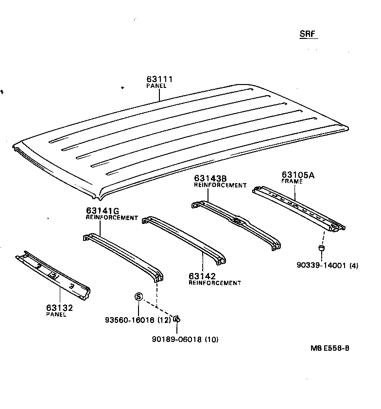 63111-87006 PANEL, ROOF product image