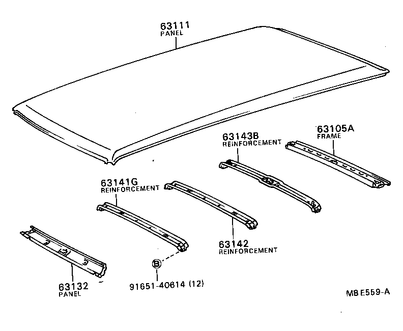 63105-87009 FRAME SUB-ASSY, BACK DOOR OPENING product image