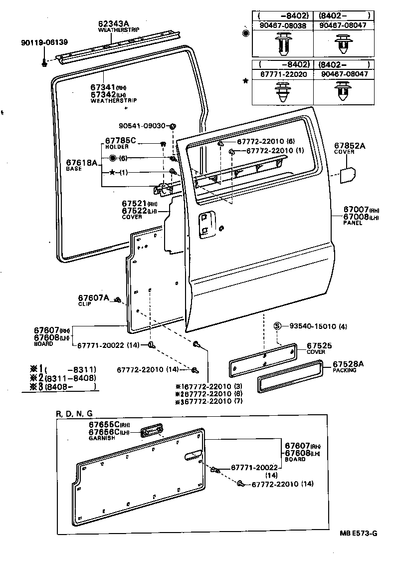 67003-87003 PANEL SUB-ASSY, SLIDE DOOR, RH product image