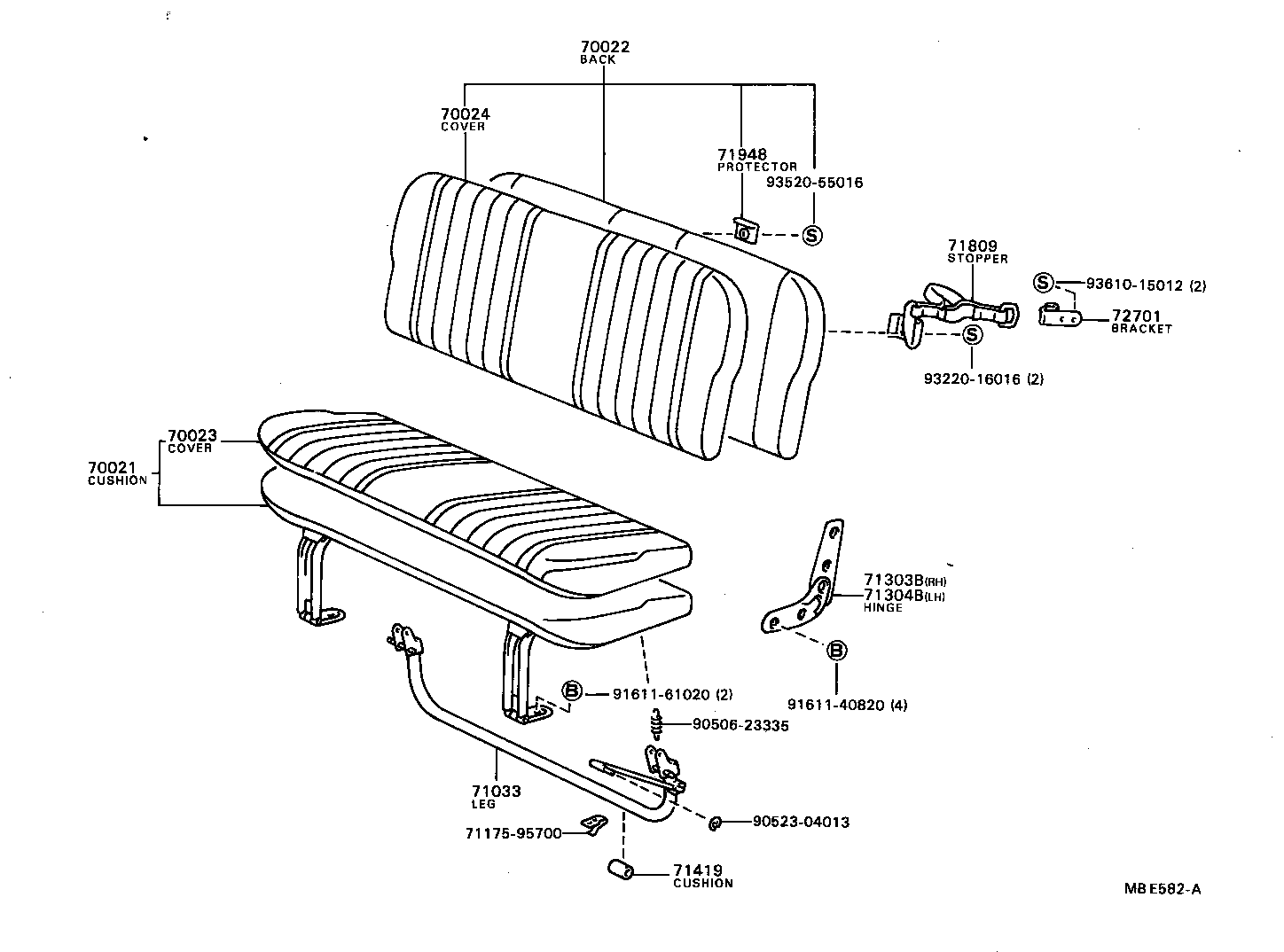 71065-87014 COVER ASSY, NO.1 SEAT CUSHION product image