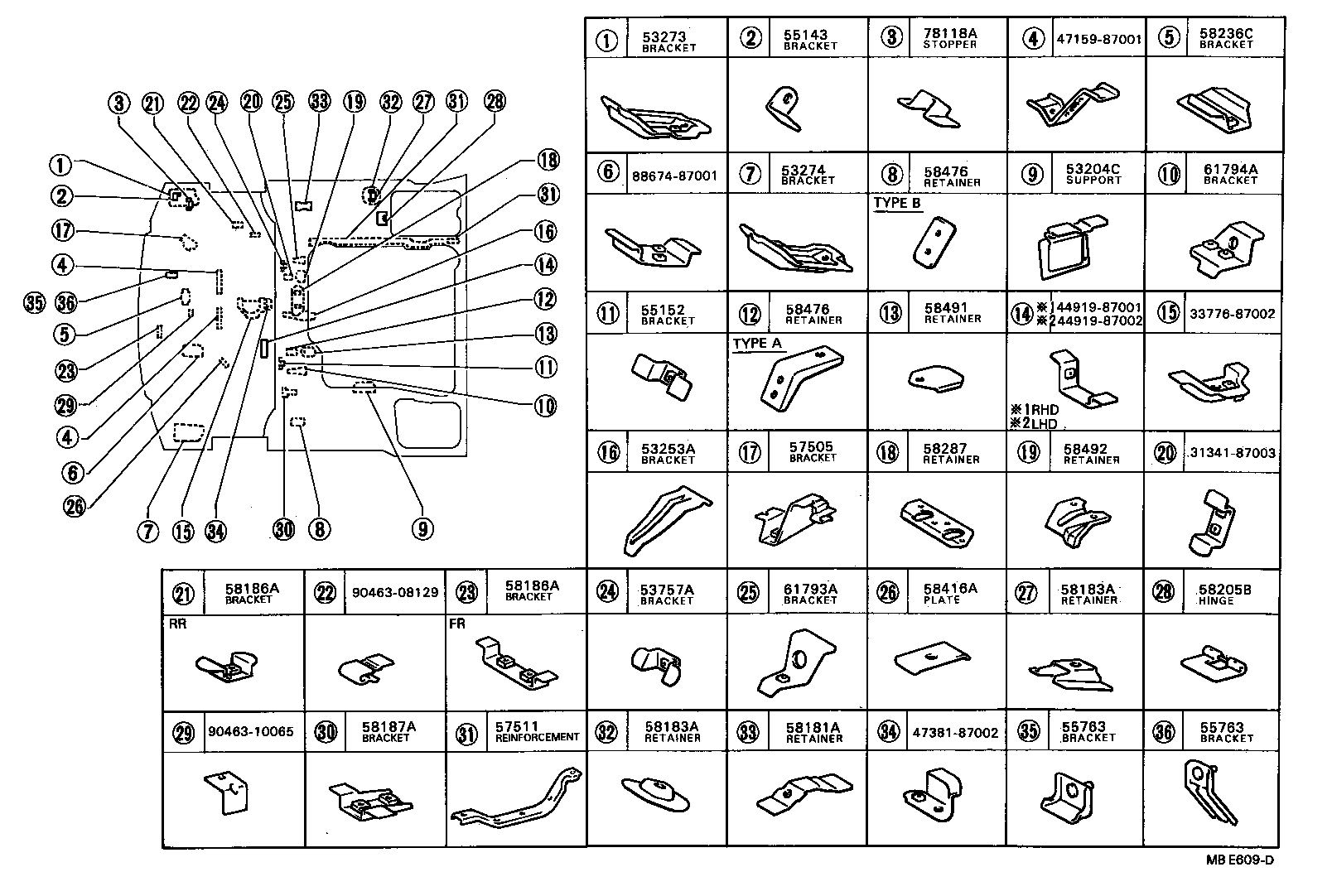51025-87009 MEMBER SUB-ASSY, ENGINE FRONT MOUNTING product image