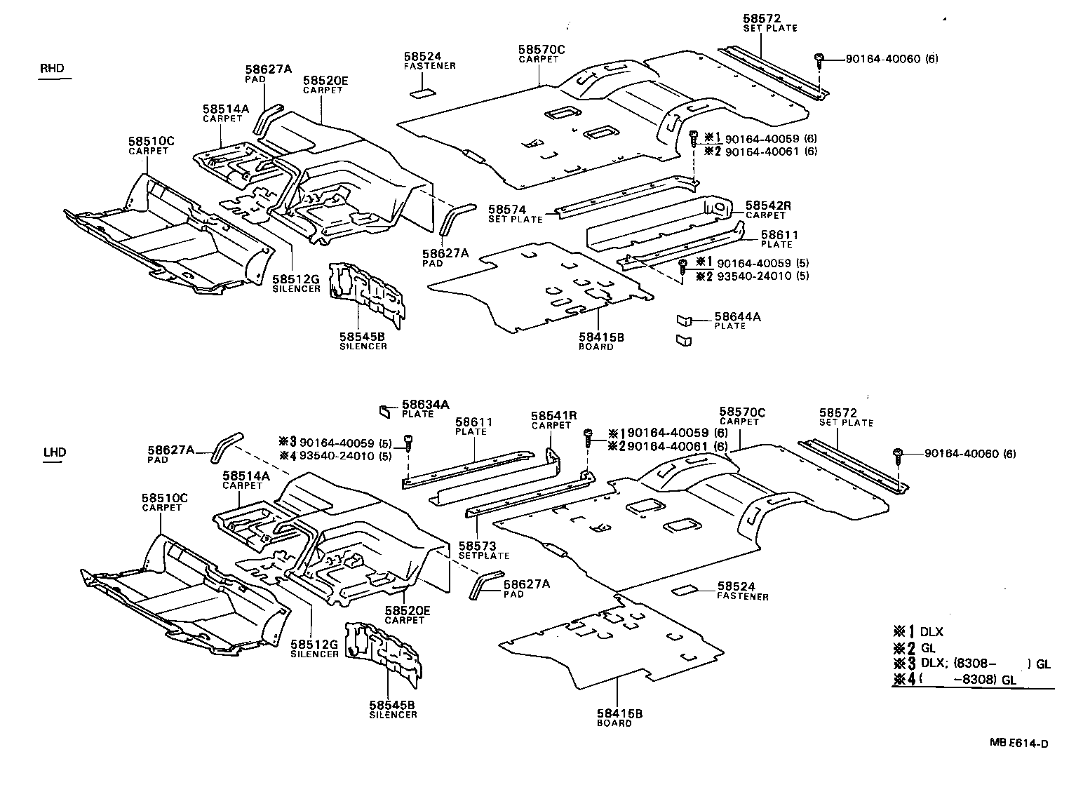 58540-28060 CARPET ASSY, REAR FLOOR product image