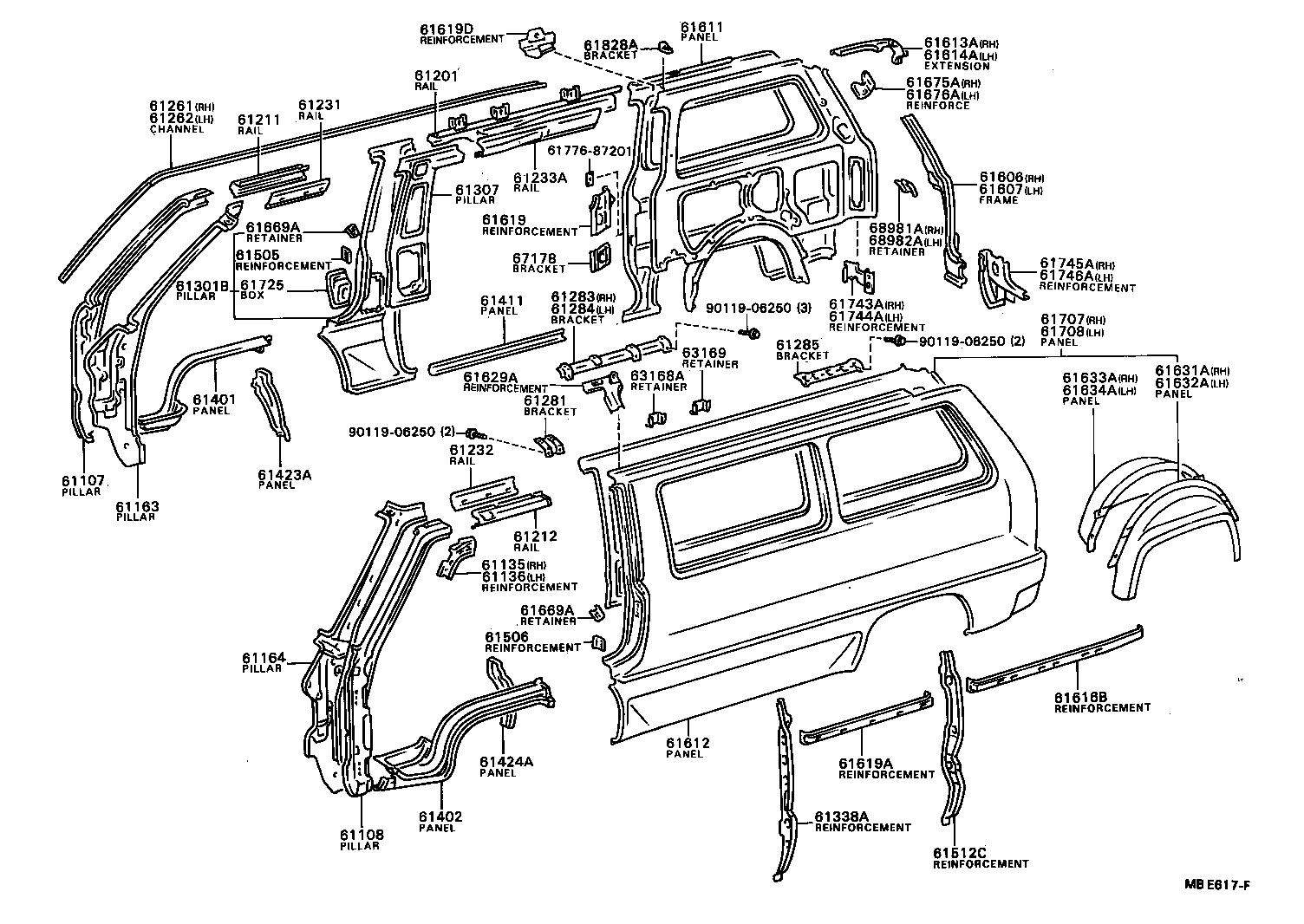 53881-87001 MUDGUARD SUB-ASSY, FRONT FENDER, RH product image