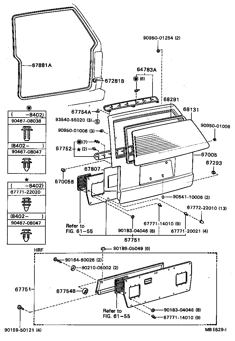 67005-87G27 PANEL SUB-ASSY, BACK DOOR product image
