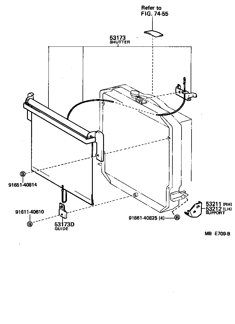 87540-95J00 SHUTTER SUB-ASSY, RADIATOR WIND product image