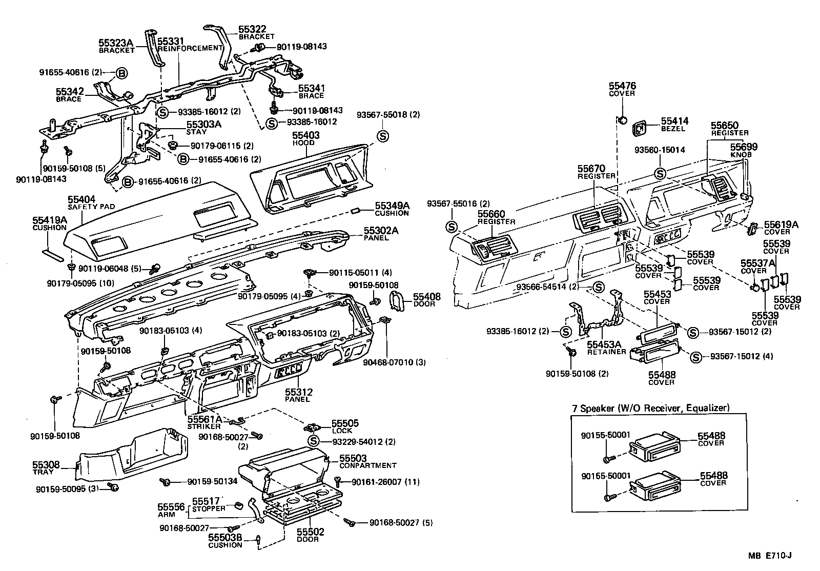55403-95J03 HOOD SUB-ASSY, METER product image