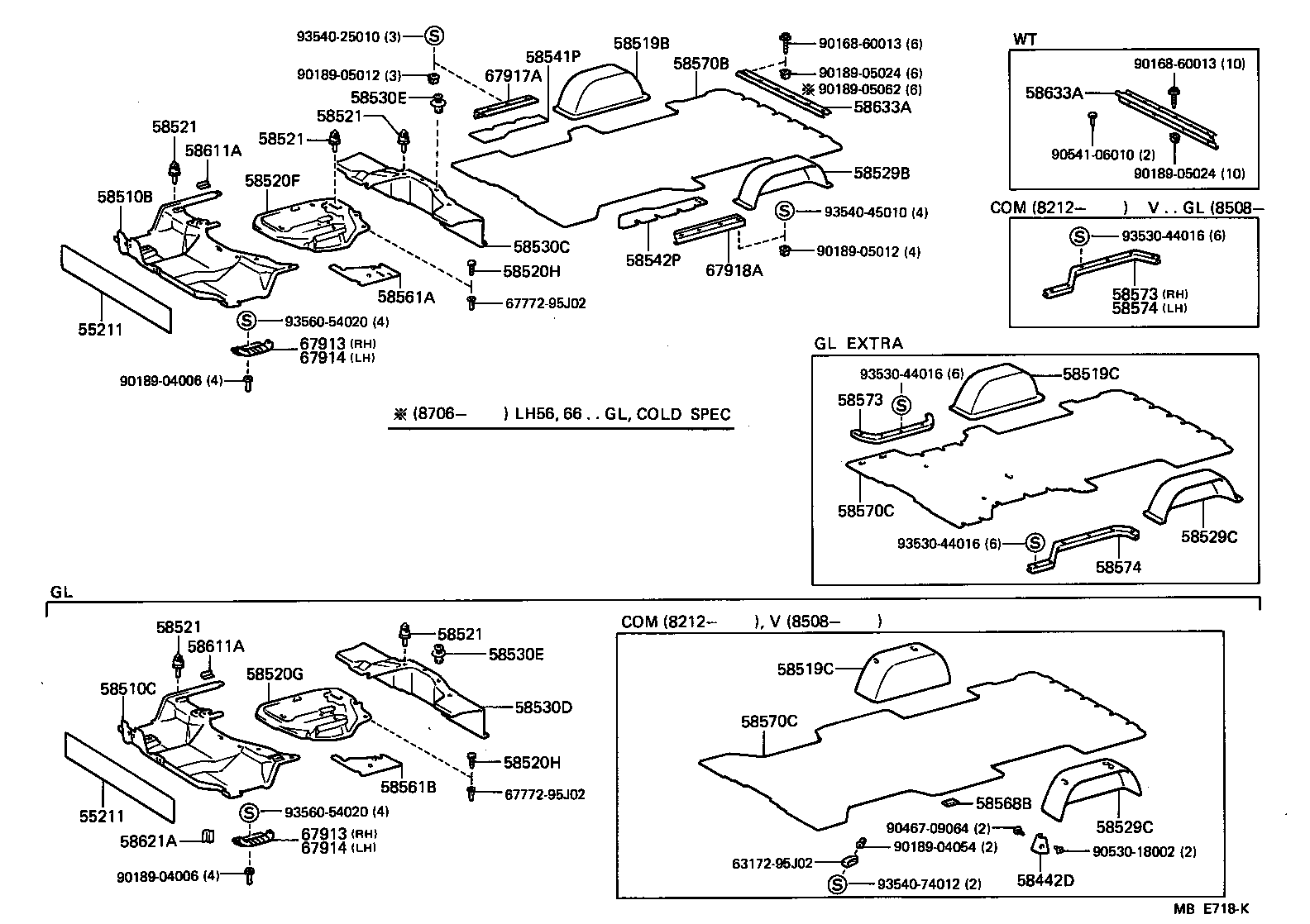 58570-95J69 MAT ASSY, REAR FLOOR product image