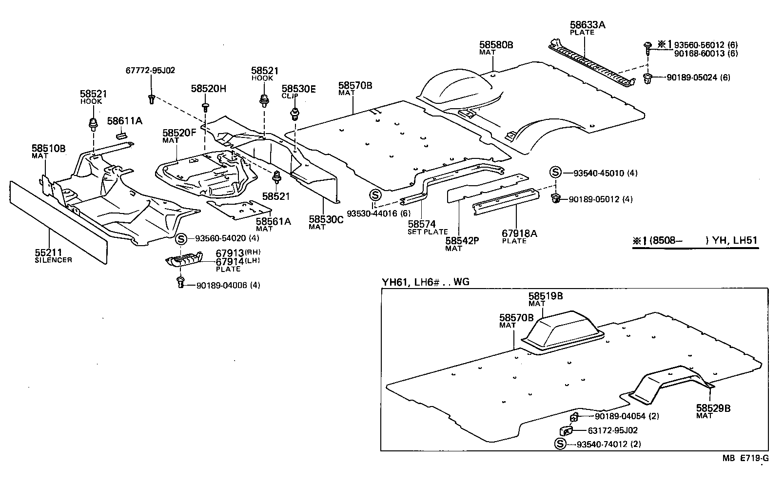 58570-95J69 MAT ASSY, REAR FLOOR product image