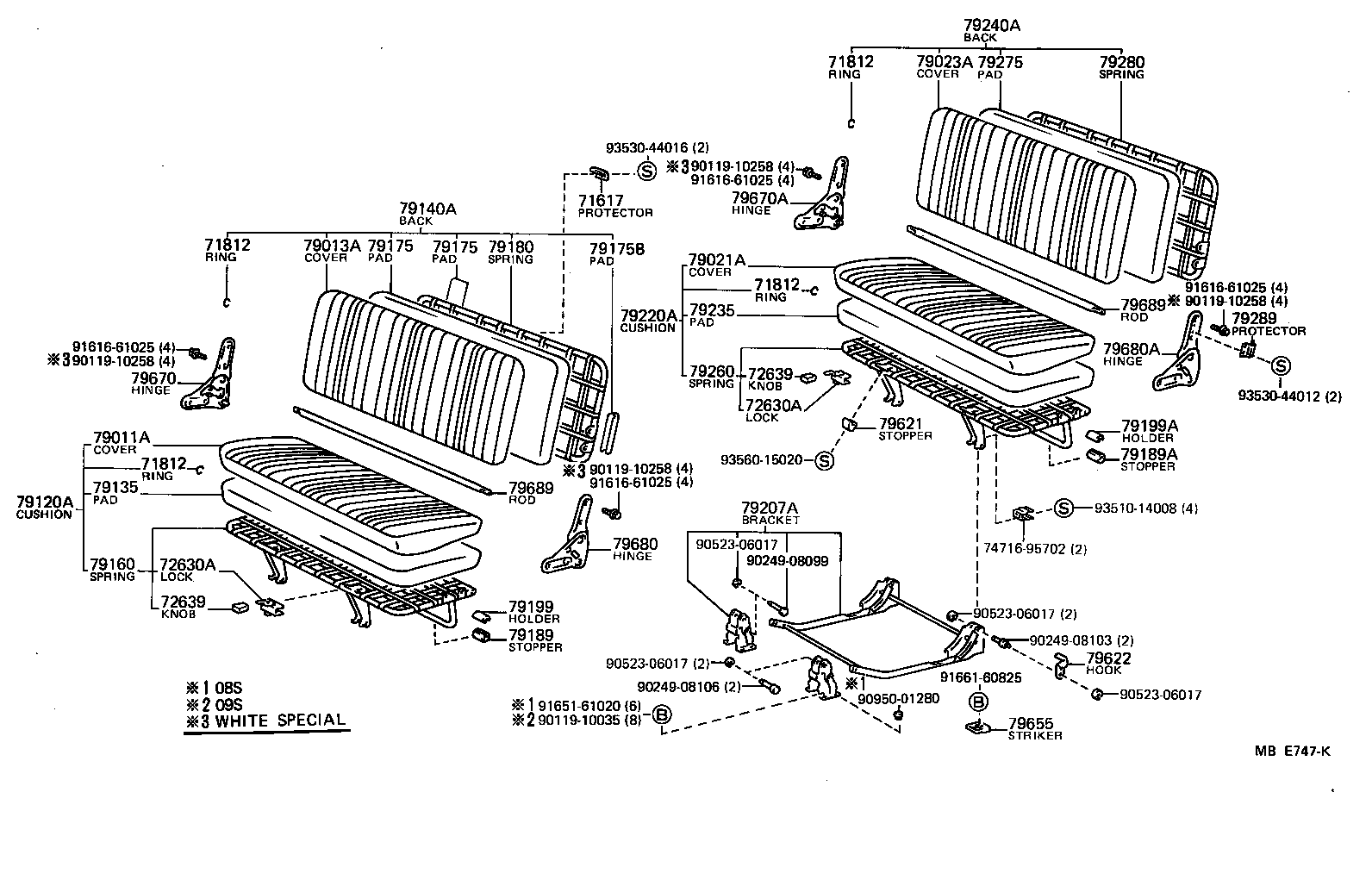 79180-95J09 SPRING ASSY, NO.1 SEAT BACK product image