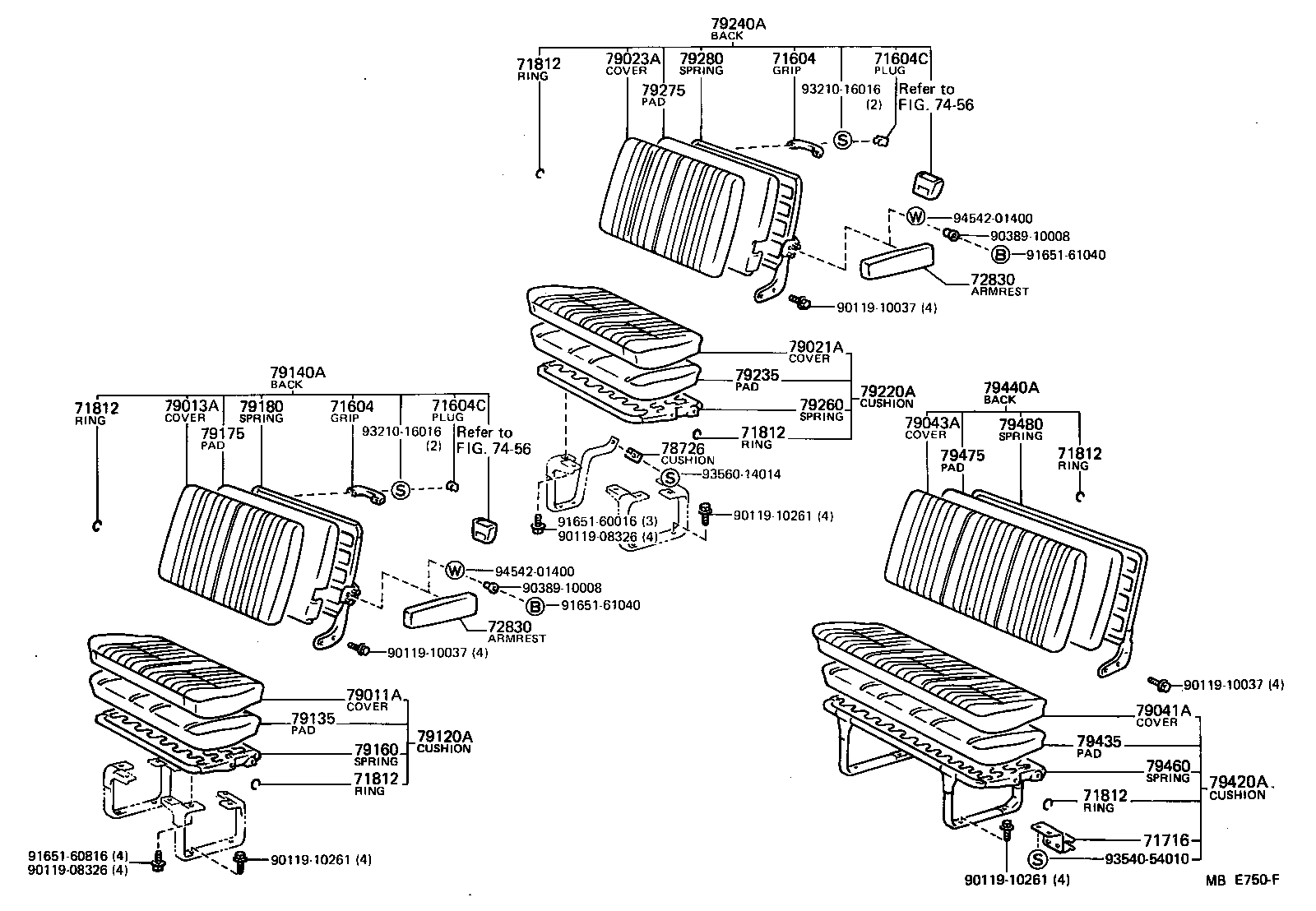 79180-95J09 SPRING ASSY, NO.1 SEAT BACK product image