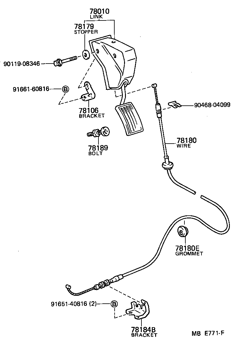 78150-95J06 WIRE ASSY, ACCELERATOR product image