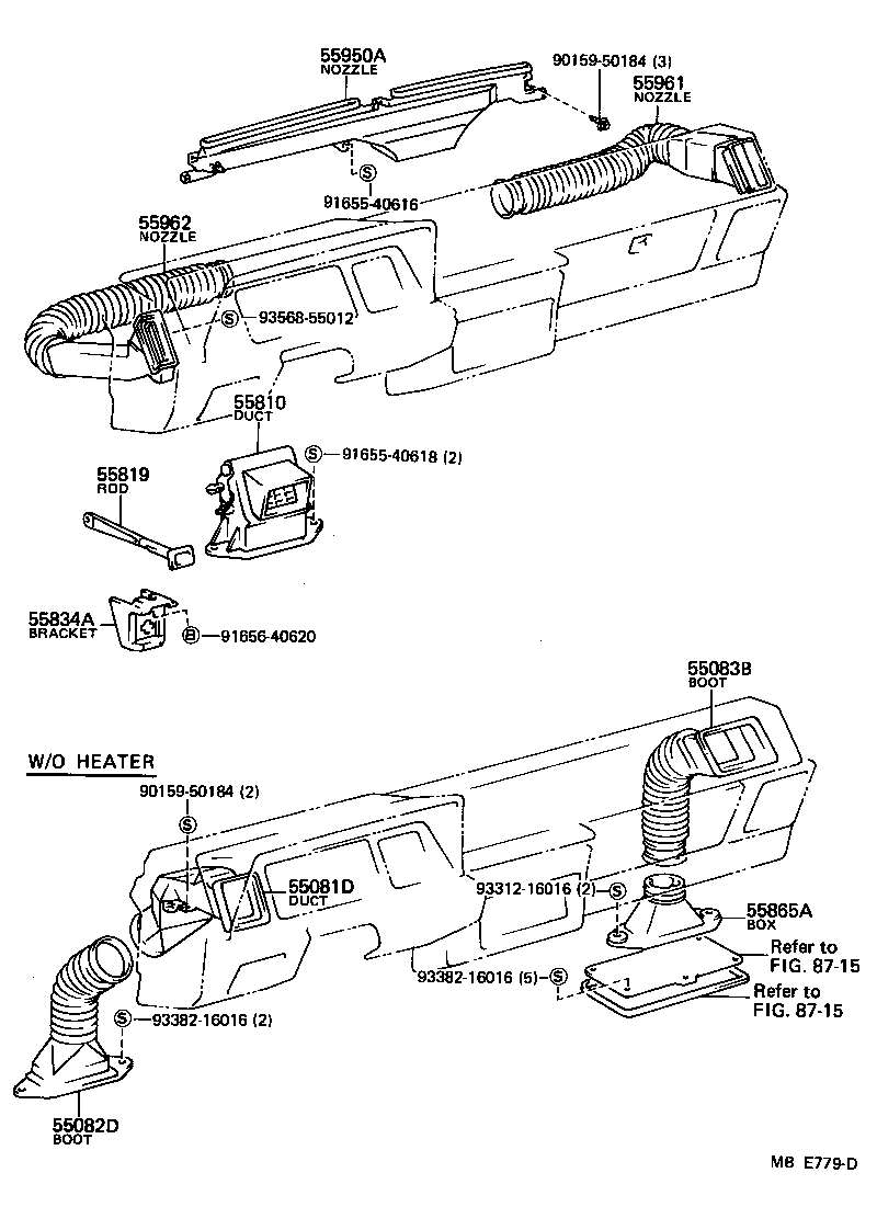 55950-95J01 NOZZLE ASSY, DEFROSTER product image