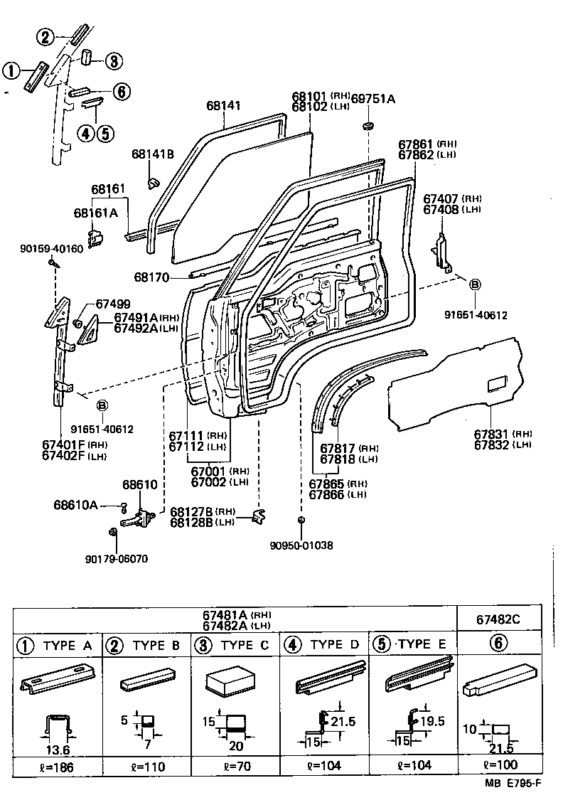 67002-95J02 PANEL SUB-ASSY, FRONT DOOR, LH product image