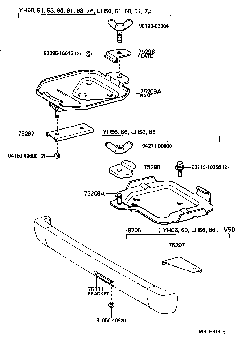 75209-95J02 BASE SUB ASSY, JACK HOLDER product image
