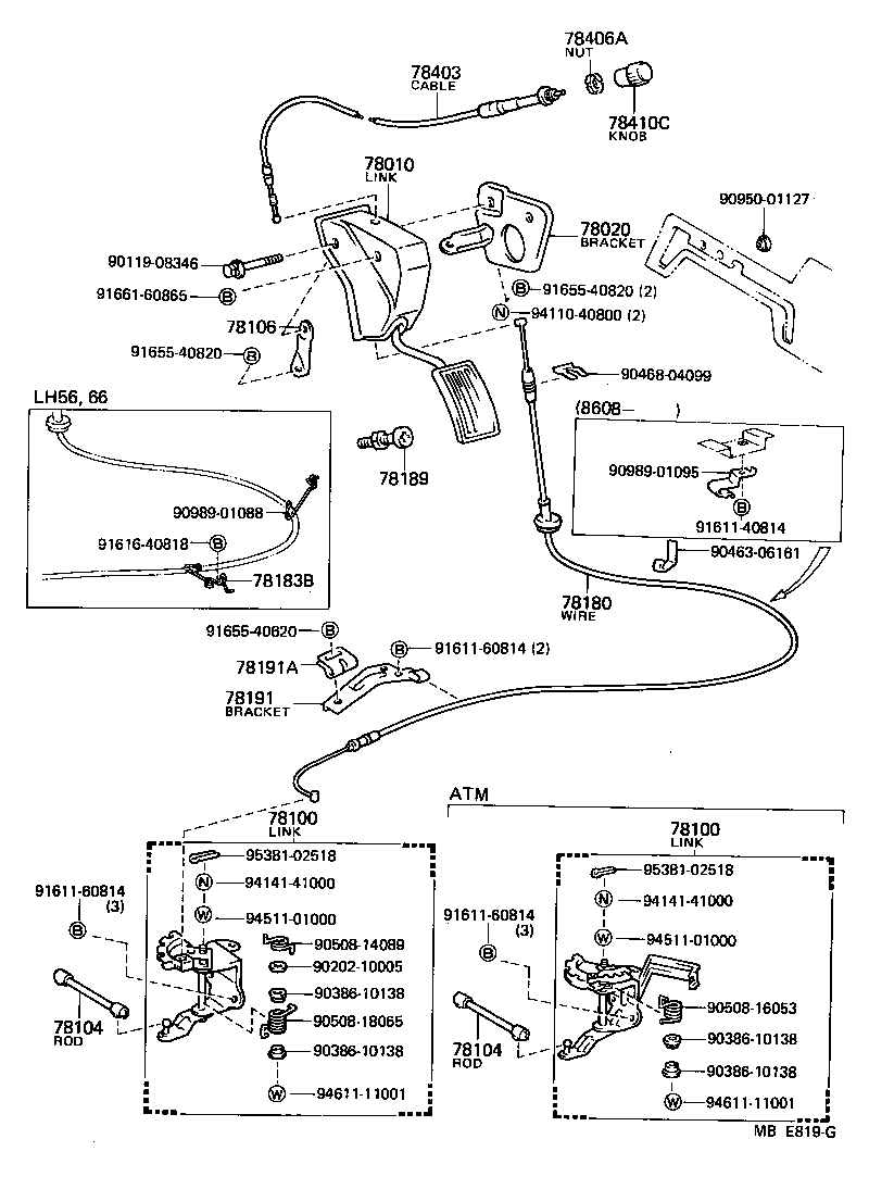 78150-95J06 WIRE ASSY, ACCELERATOR product image